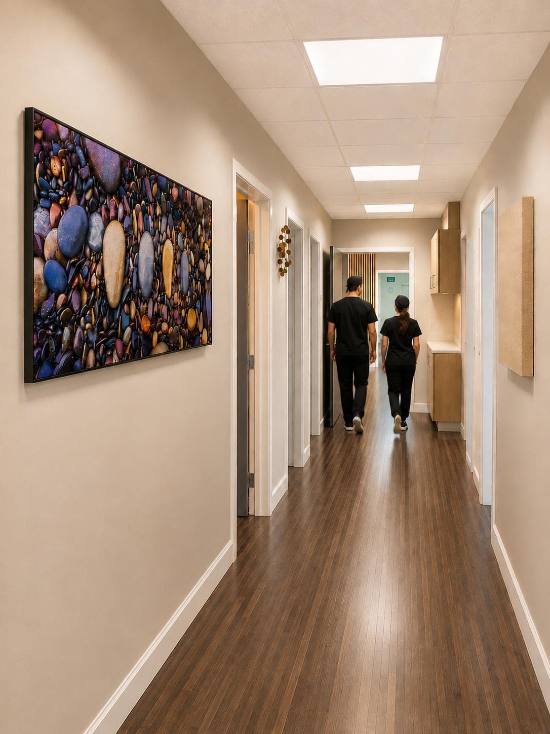 The hallway of The Practice SF office