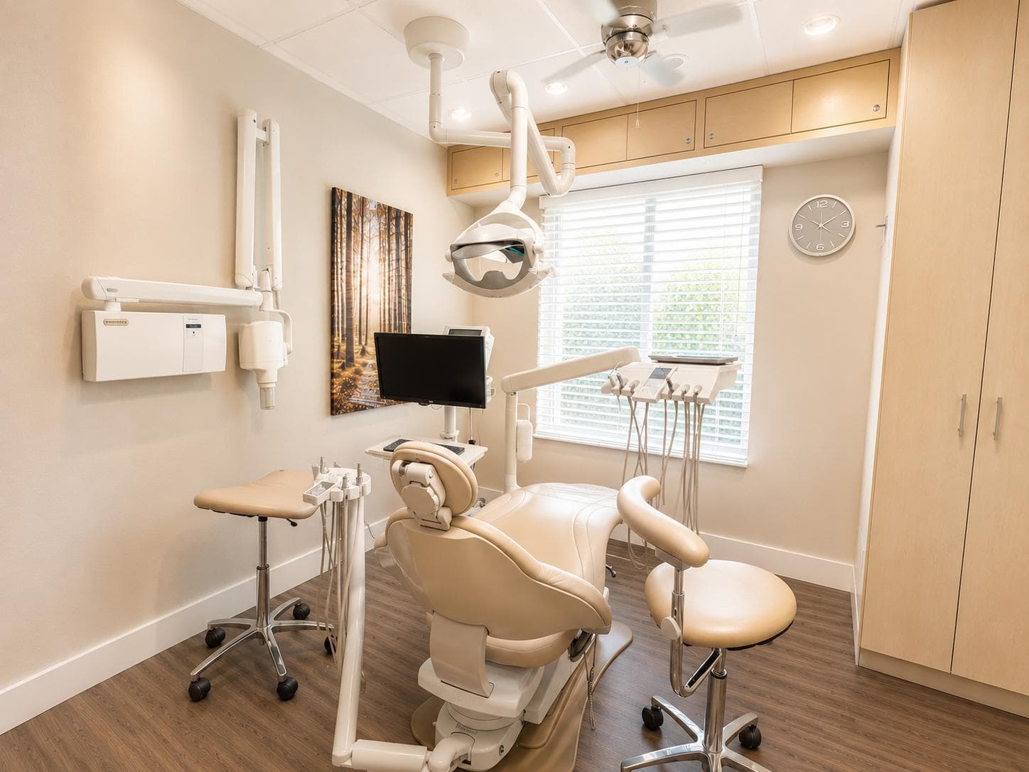 A treatment room at The Practice SF, with natural light